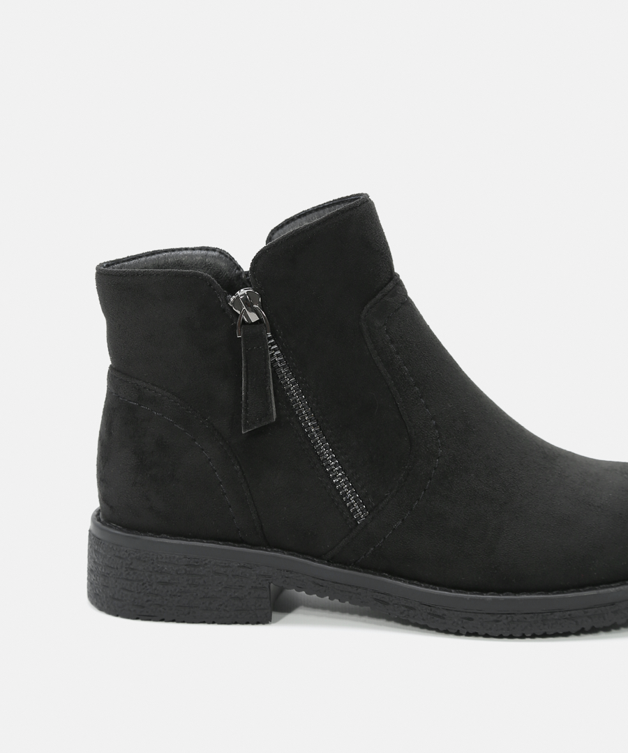 Botins rasos fecho de correr image number null